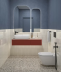 Плитка Kerama Marazzi Таделакт синий арт. KM6012B0161R (60х119,5х0,9) матовый